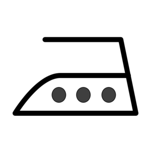 Bügeln bei höchstens 200 °C